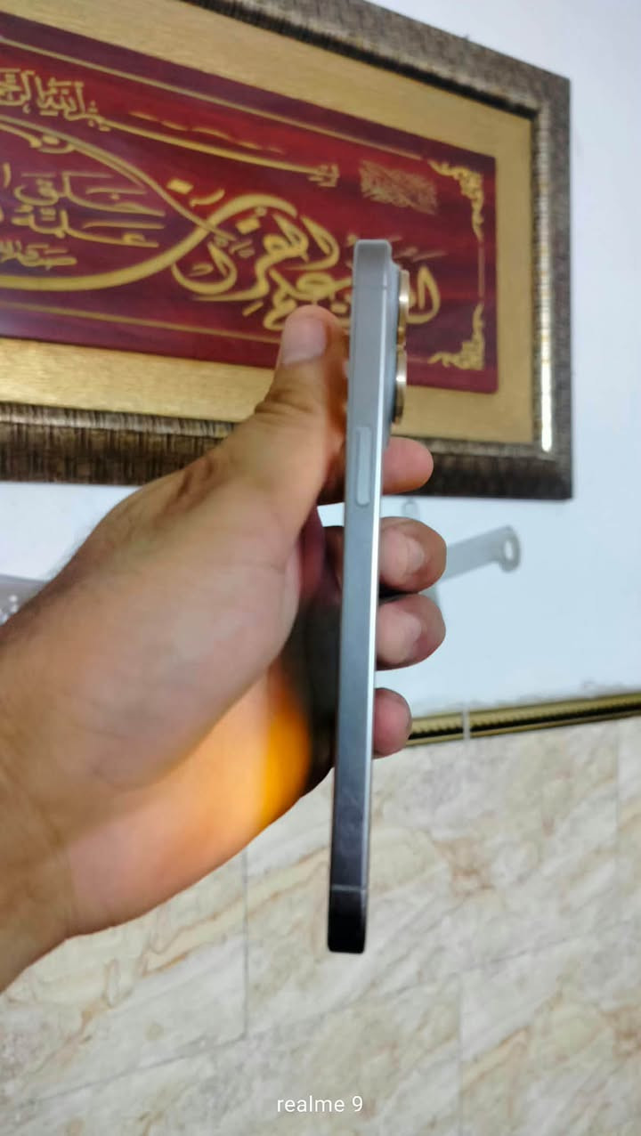 سلام عليكم ايفون 15 برو ماكس ذاكره 256 الون سلفر شرق اوسط ماستر كفاله السعر مليون1100 وبي مجال العنوان بغداد جسر ديالى قرب جامع طه الرقم ***********

نص مكتوب في الصور:
- realme 9