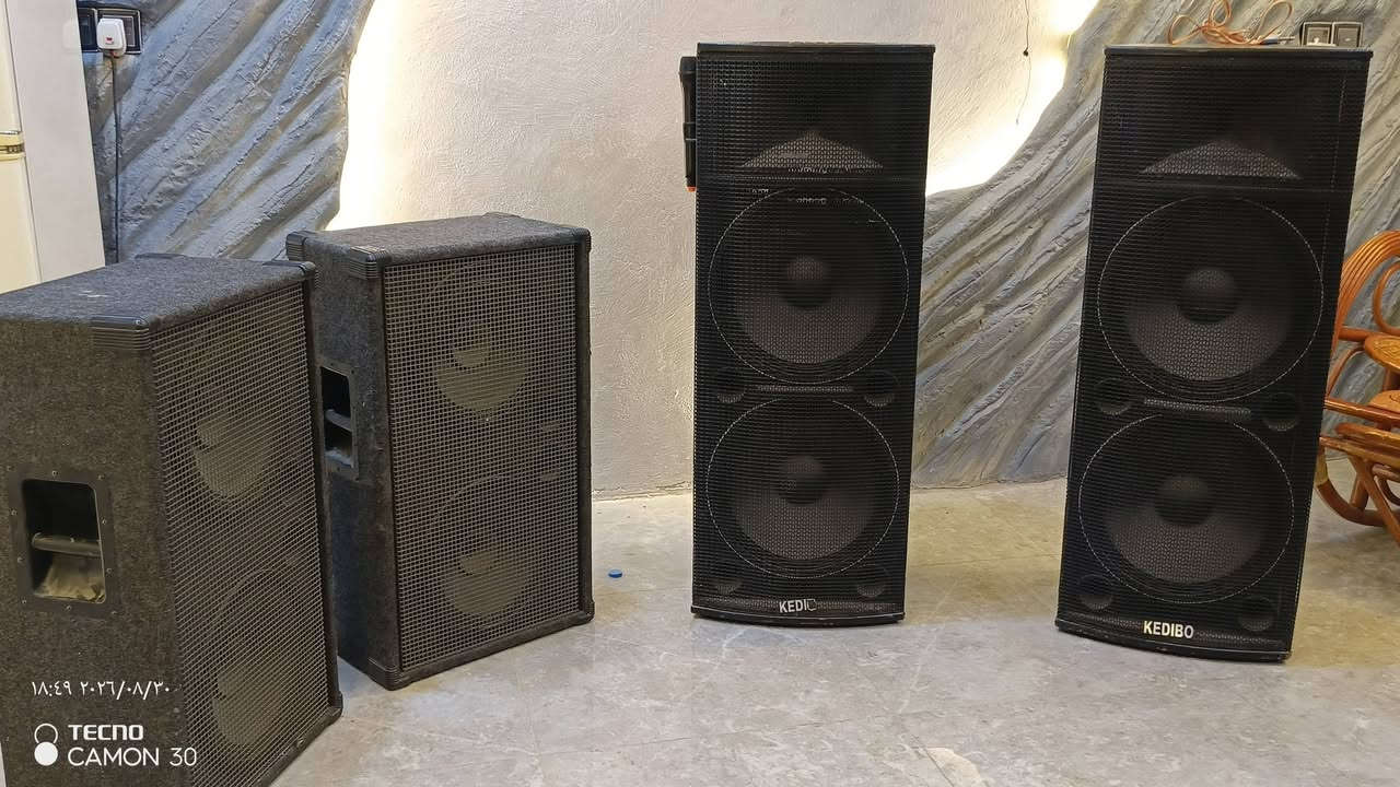 📢 للبيع سستم صوتي كامل 🔊🔥
يتكون من: 🔊 4 سماعات 🎛️ ميكسر Montarbo EQ-458 🔊 سماعتين KEDIBO + سماعتين إضافية ✅ شغال ومجرب ✅ صوت قوي ومناسب للحفلات والمناسبات والتجمعات
📍 المكان: بابل – الإسكندرية
📞 للتواصل: ***********
💰 السعر للمفاهمة
البيع كامل، والجاد يتواصل فقط.
