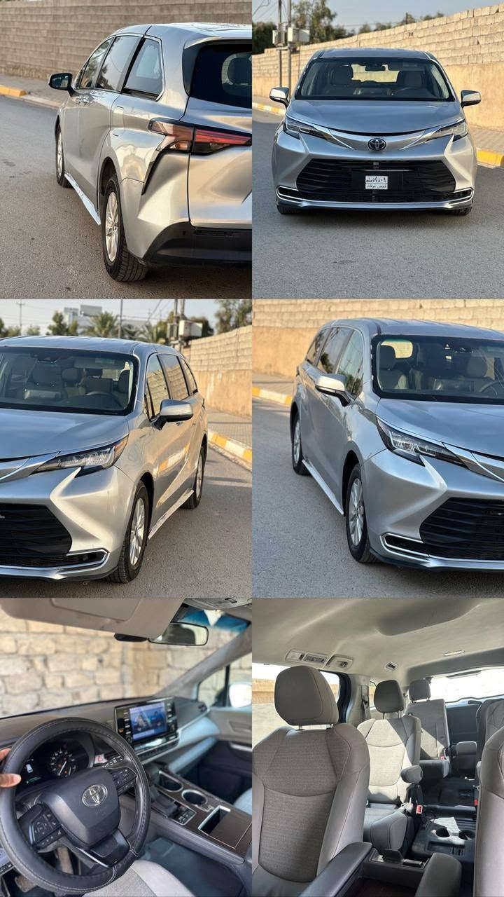 السلام عليكم Toyota Sienna2023هايبرد الضرر 5قطع صبغ +شاصي جهت سايق السعر195وبيه مجال السيارة حرة تترقم جميع المحفظات ما عده الإقليم الشراي يتصل *********** باقي التفاصيل اتصل او راسلني واتساب👍🏻
