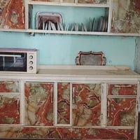 كاونتر وسنك • مرمر • ٣قطع