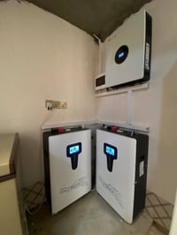 منظومة شمسية • ٢٠ أمبير • بطاريات ٣٢kw