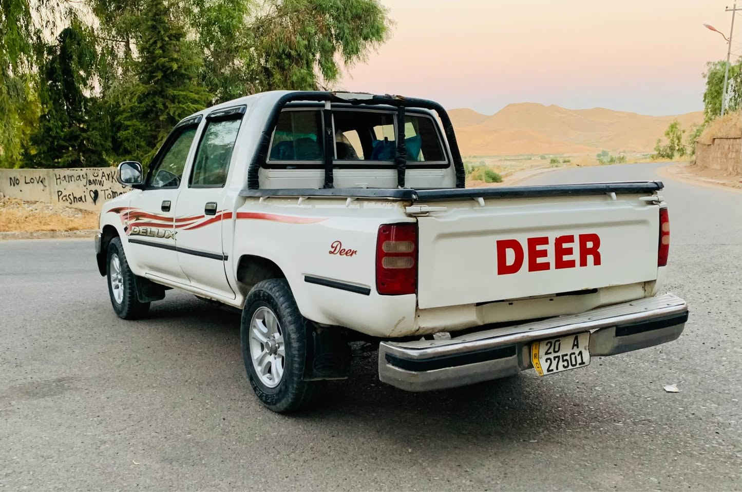 دیر مۆدیل 2014 رەقەموو سەنەوی نویە تا2030کۆبۆنی بەنزینی کەرکوکی هیە بەناوی خۆمە تەحویلو خرامە بەشەرت چوار تایەی نوی لەژیرە گیرو مەکینە بەشەرت سیارەکەتابلی خاوینە هەموو گیانی بەشەرت سیارەکە سبوخ عامە پشتو پیشی لیدراوی نیە  
سعری 55گەلاناونیشان تەق تەق
***********
*********** كويسينجاك, أربيل

