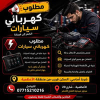 كهربائي سيارات • خبرة عالية • الأعظمية