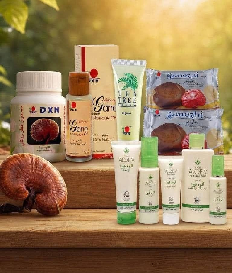 اختر منتجات DXN
لتجعل من روتينك اليومي تجربة غنية مبهجة، 
وانطلق نحو أسلوب حياة أرقى يفيض بالصحة 
والتميز الذي تستحقه!
