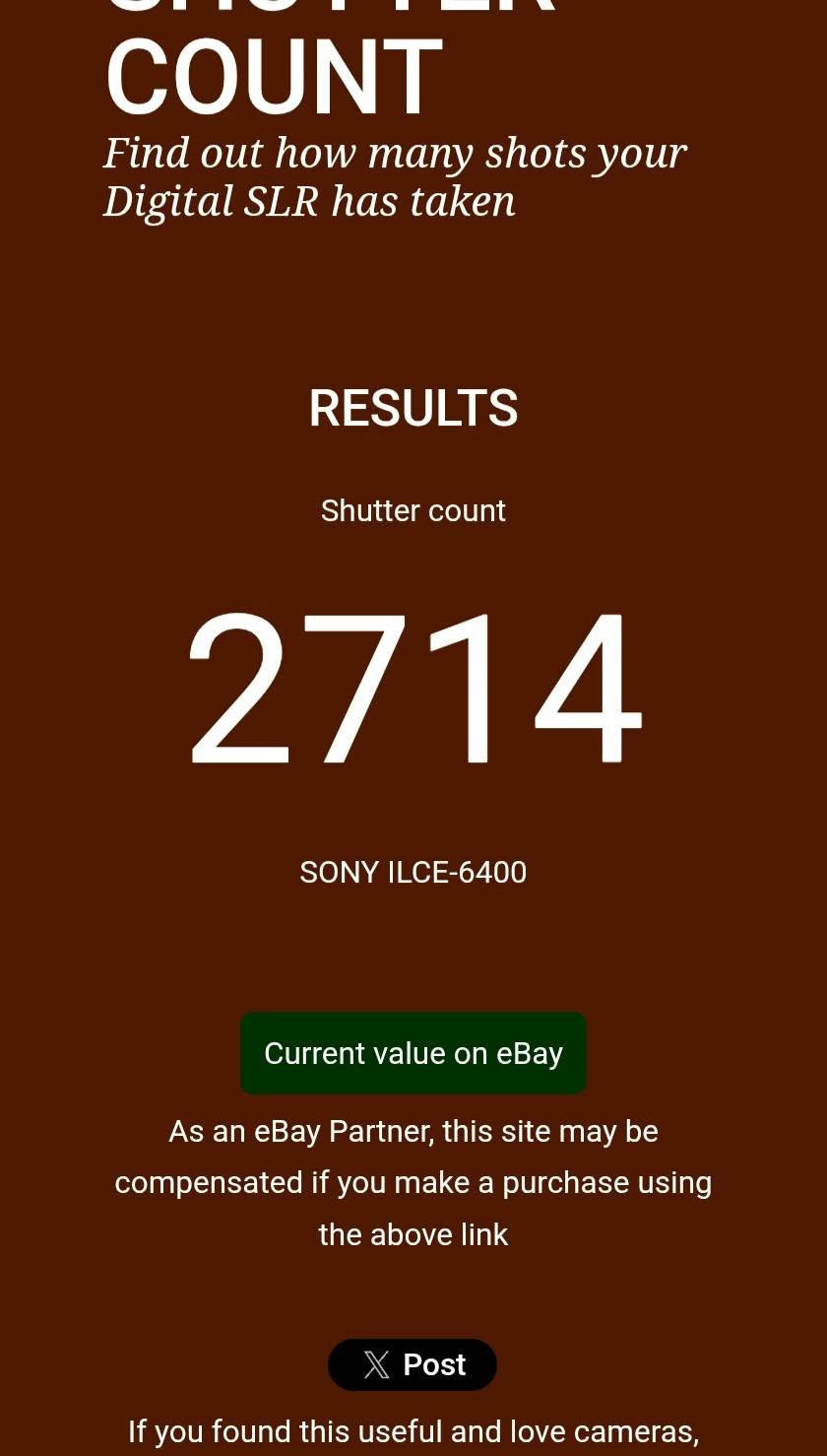 سوني a6400 • عدسة 16-50 • شاتر ٢٧١٤
