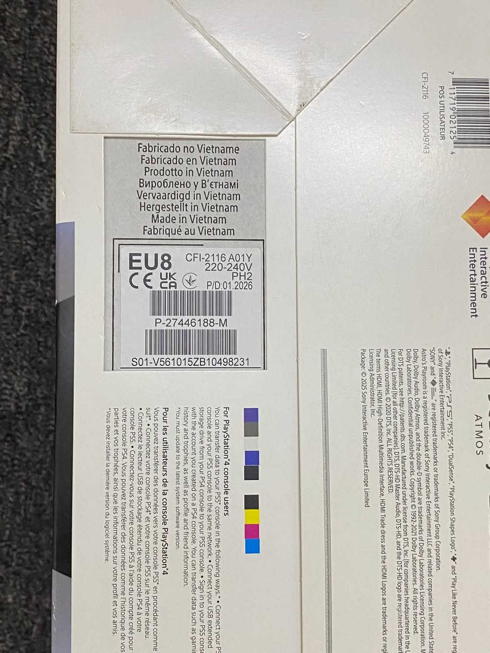 السلام عليكم عندي هذا جهاز بلي 5 سلم الف كيكا اوربي احدث اصدار 2026 اخذته قبل شهرين وهذا الوصل كدامكم جهاز جداً نضيف جديد بمعنى الكلمة استخدمته اقل الشهر وسبب البيع عدم التفرغ يجي ويا  جوستك عدد ثنين اصليات بالكارتونه يو بي اس 1500بعده بالكارتونه لوك وكذلك حامل  ومبرد للجهاز الاصلي بعده بالكارتونه وكامل ملحاقاته ويا قرصين مثل ماموضح بالصور وايضاً بي حساب اماراتي صارف عليه اكثر من 100$  فيفا 2026 و باتل فيلد 6 بي اللعاب موضحه بالصور وكذلك ماوس وكيبور بعدهن بالكارتونه 
اخوان رجائاً الوصل كدامكم وبعده بالضمان والسعر كدامكم الجهاز وكل الملحقات بمليون و100 وتحياتي الكم وهذا رقمي عنواني بغداد ***********
