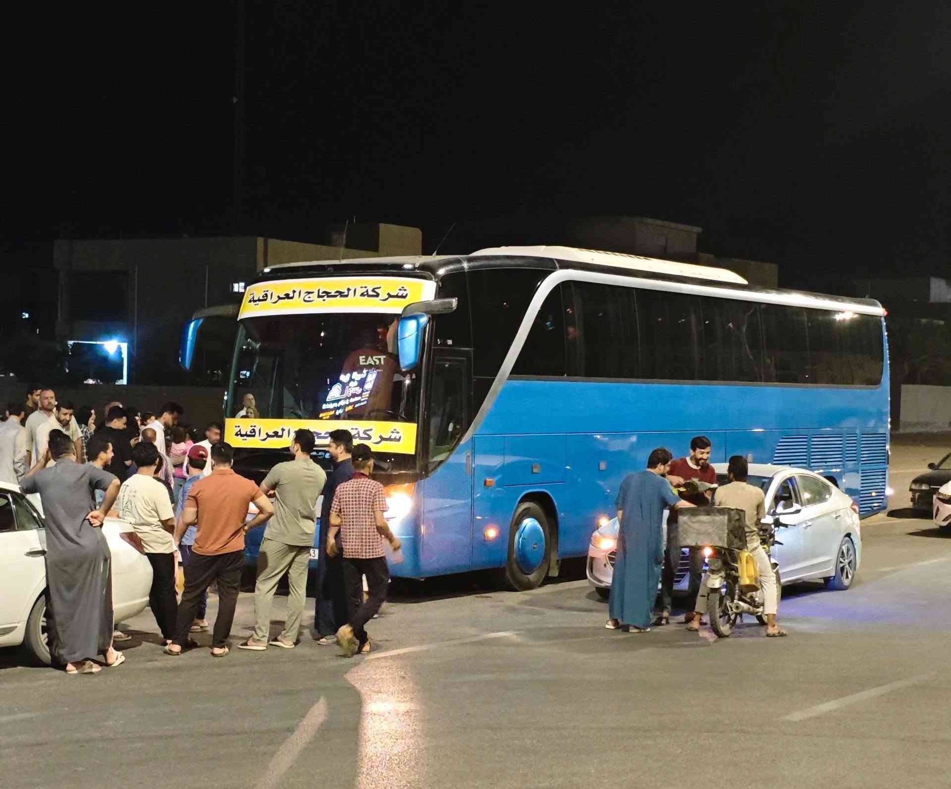 على بركة الله انطلقت قافلة شركة الحجاج العراقية لعمرة شهر صفر 1448هـ متوجهة الى مدينة رسول الله صلى الله عليه وسلم بعد اتمام جميع اجراءات السفر لله الحمد. القافلة بادارة الحاج عماد عبود الخاطر نسأله تعالى لهم التيسير والقبول والحمد لله على تمام نعمته. 
⭐مقاعد محدودة جدا لرحلة 8/10 ولا زلنا مستمرين بالحجز لرحلات ربيع الاول عمرة المولد النبوي. 
للحجز🚶‍♀️شركة الحجاج العراقية للحج والعمرة / رمادي شارع النخيل مقابل مديرية الموارد المائية.. 📲 ***********
