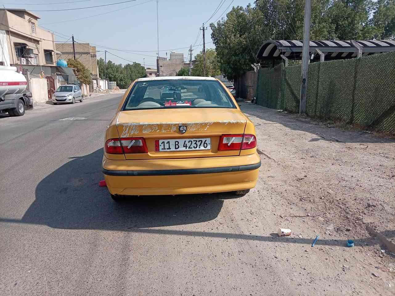 السلام عليكم سمند مديل 11 السياره نظيفه مال شغل بسمي تحويل ثاني يوم مصفره هيئه وغرمات السنويه ساقطه صارلها فوك الشهرين بيها خيط تبخير صدر نص عمر السياره بيها نقوصات السياره مال شغل تأخذه للشارع مال واحد يريد يشتغل تبريد شغال السعر 28 وبيها مجال حك الجيه المكان بغداد البياع رقم التلفون ***********

