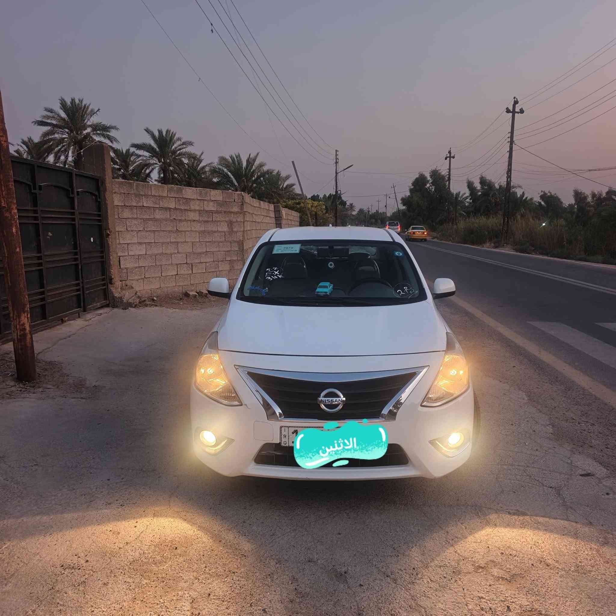 السلام عليكم
نيسان صني موديل ٢٤ هندي مو مصري

بليتة زركة 
سبير منازل مال شركة

رقم بغداد دولي

باسمي تحويل مباشر ثاني يوم 

فول مواصفات

تحكم ستيرن 

تبريد قطعتين 

قطعة خلفية كله شغال

٤ جام كهرباء 

شاشة كار بلي

بلوتوث واي فاي

تبريد ثلج

ماشيه ٣٩ 

بيه بارد بالخلف اثر ضربة تكتك

كفالة عامة كير مكينة سيارة بعدها زيرو 

*********** 

احمد

مكاني بغداد الشراي يتصل وبي خير ويدلل
