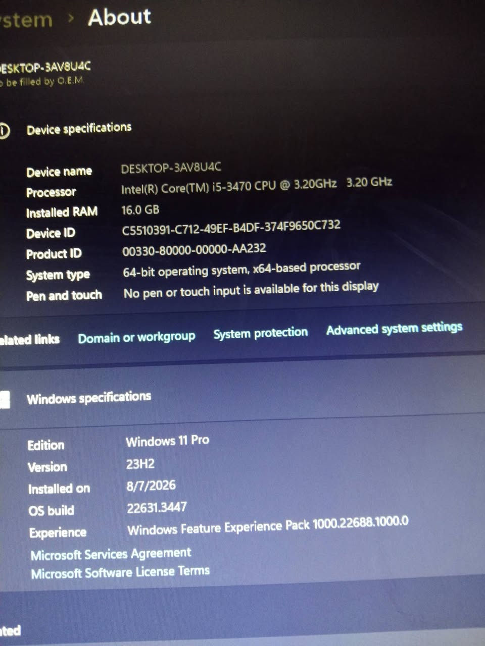 انتل i5-3470 • كرت RX550 4GB • كيس فقط