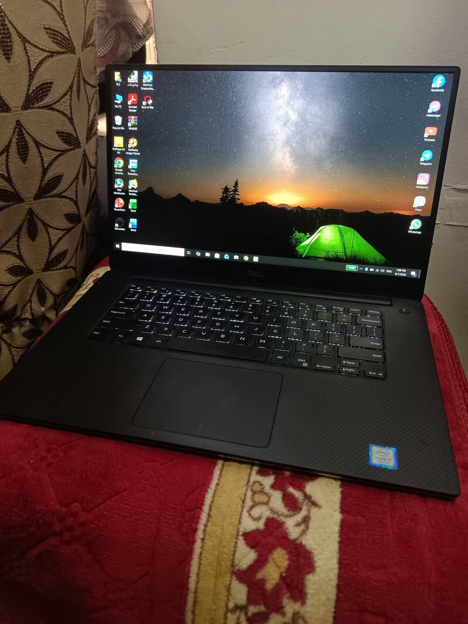لابتوب سوبر سلم بمواصفات قوية
كوراي 7 جيل سابع فئة hq
كرت شاشة خارجي اربع گيگا نيفيديا
كرت شاشة داخلي ثمانية كيكا
الرام 16 كيگا قابل للترقية
والخزن 256 گيگا قابل للترقي. مع وجود مكان لهارد ثاني 
الشاشة دقتها fhd
نضيف ما بيه شخطة.
السعر 480 
الموقع: الموصل
تواصل واتساب ***********

