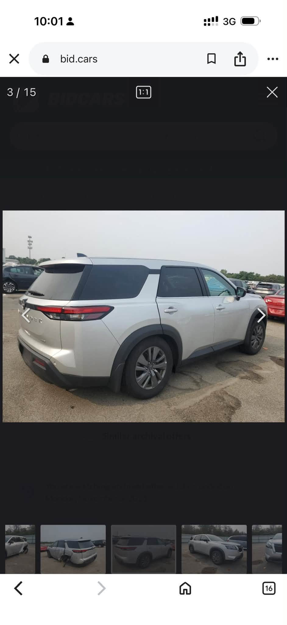 NISSAN PATHFINDER S 4WD  2024
من البيع و مراوس بس سيارة رقم شيمالي اريد

اللون:  سلفر 

الموديل : 2024

نوع المحرك : 6 سلندر (3.5L)

السعر:  214 $ بيها مجال 

عداد المسافه 10  تالاف مايل

ضرارة بس فقط باب سبغ شوي من دوسة 

بصمه تشغيل
تشغيل عن بعد 
 
ستيرن تدفئة 
كشنات كهرباء
رادار امامي
رادارات جانبيه
رادار خلفي
حساس خلفي
شاشه كبيرة
مانع انزلاق
كروز سرعه
هاند بريك بصمه
اوتو هولد
نظام ايكو نورمال سبورت
7 راكب
وبقية مواصفات S المعروفة 

العنوان :اربيل 
مةدينة معارض 
شركة نجوم البصرة كارس

***********  هاتف اسيا

*********** واتساب 

***********   واتساب

نص مكتوب في الصور:
- 10:01 3G bid.cars 1 / 15 1:1 16
- 10:01 3G bid.cars 3 / 15 1:1 16