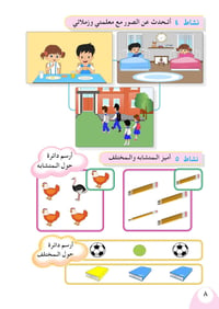 توفر لدينا كتاب قراءة والنشاط اول ابتدائي الطبعة الجديدة  العنوان المد...