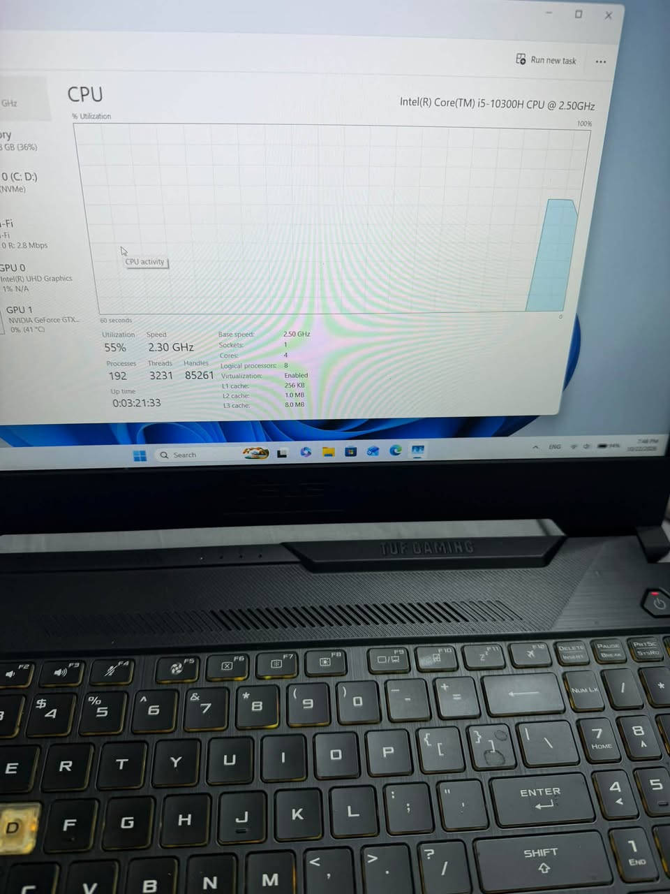 i5-10300H • ١٦ جيجا رام • كرت شاشة GTX