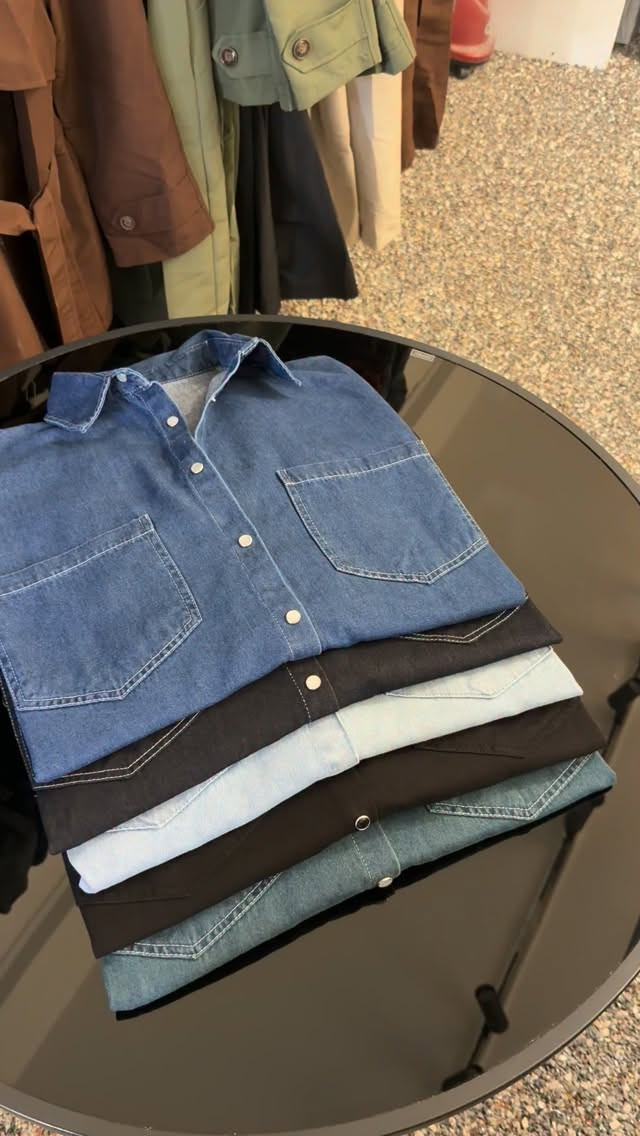 قميص جينز • مقاسات36-46 • طول80سم