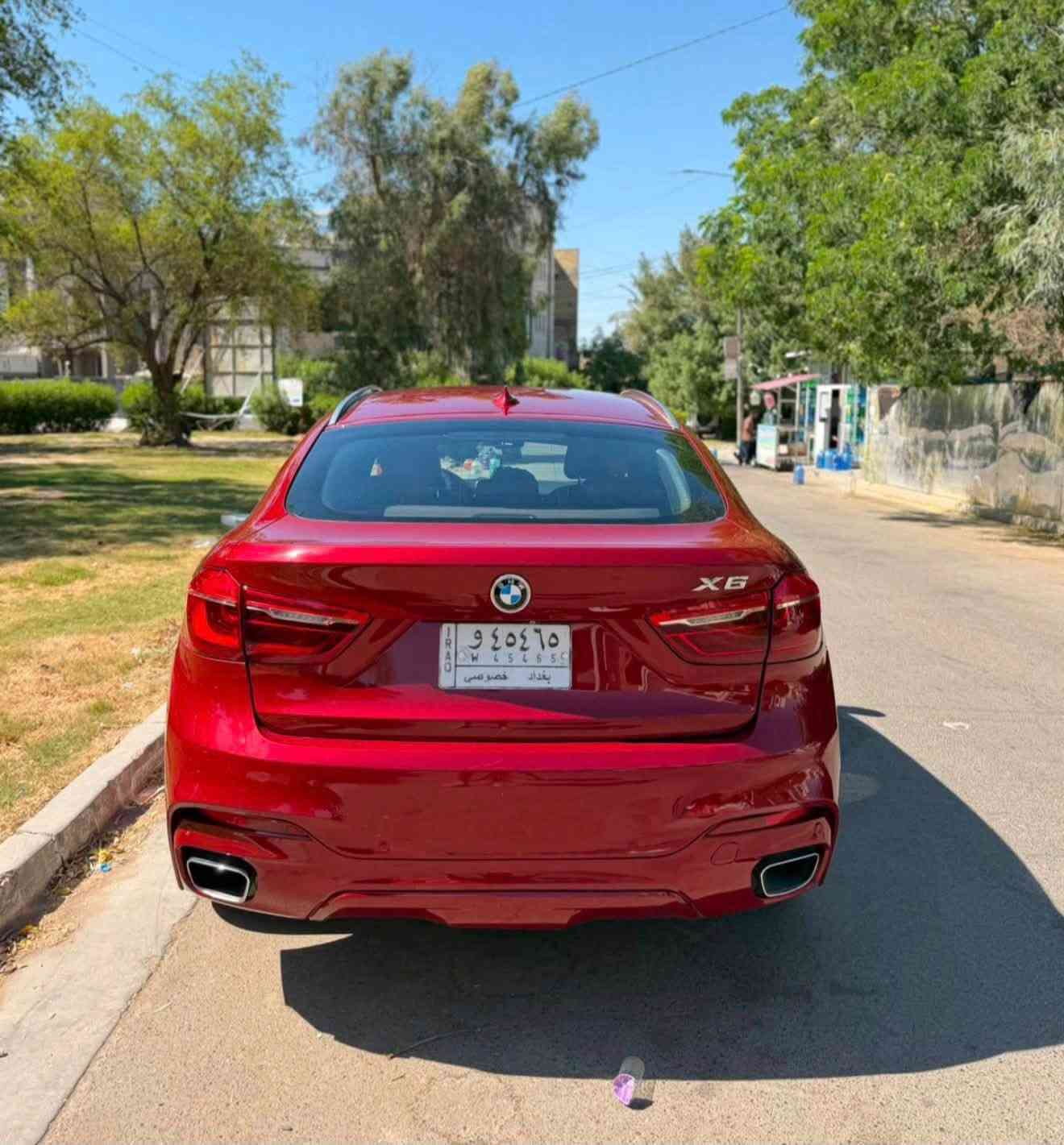 BMW X6 2015 شكل الجديد
الغنية عن التعريف فول مواصفات 
سبيشال اوردر خليجية وكالة العروش
محرك 6 حجم ال 3.0  ارغب شي بيها 
المواصفات والتفاصيل // 
مواصفات سلايد و٣ شاشات بصمات تشغيل داخل جلد احمر وكاربون فايبر كله بحالة الوكالة شفتات ستيرن
بردات بلاد خلفية 
سيارة بمعنى الكلمة مميزة جدا
خارج السيارة وداخله جدا جديد للامانه ترايها يخبل
محرك كير صدر تبريد شرط الفحص 
ماشيه 86 الف ميل حقيقي 

صار بيهه شخط بالباب والجاملغ ونصبغ مكانه 
رقم بغداد دولي هزة وسنوية جديدة 
رايدهه ب26,800$ مكاني بغداد شارع فلسطين
للاستفسار ***********
