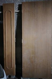 باب خشب صاج • جديد • ٢٣٠×١٢٥سم