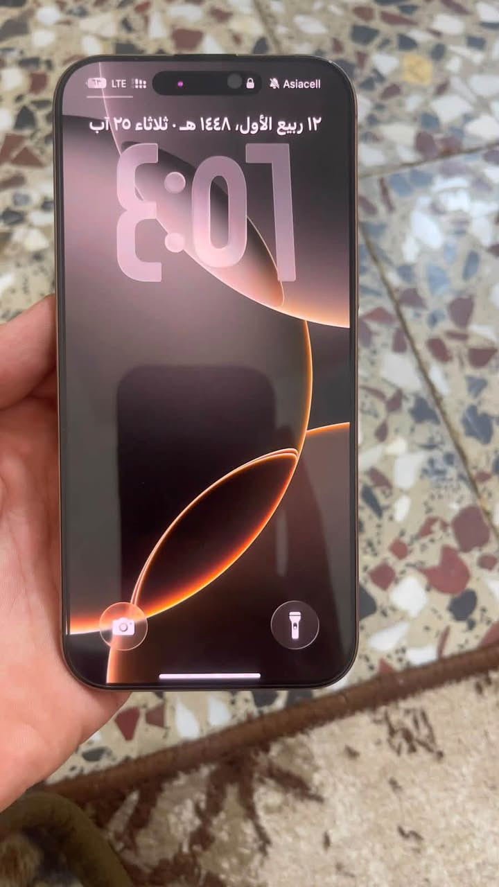 آيفون ١٦ برو ماكس • ٢٥٦ • بطارية ٩٠