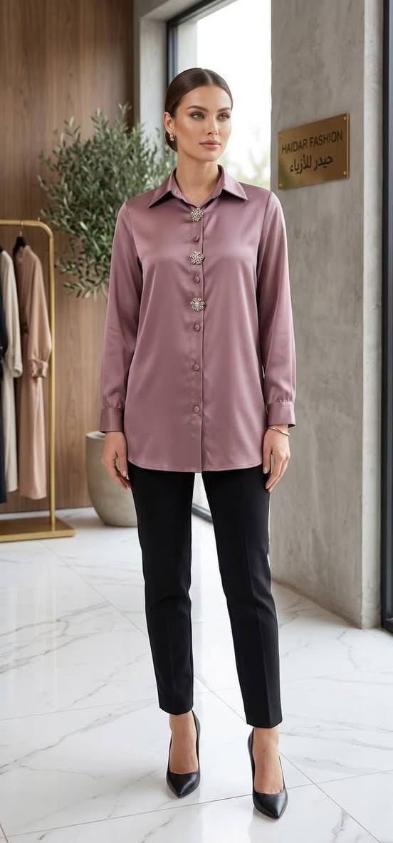 سعر الدرزن 120 ألف 🌹 
قميص زارا ستن نسائي🇹🇷
قياسات 38-40-42-44-46-48
متوفر توصيل لكل المحافظات

نص مكتوب في الصور:
- 38-40-42-44-46-48
- - فرع الأزياء الراقي -