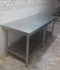 ميز استيل ثقيل • ميز استيل جديد • ٢م/٨٠ و ٢م/٥٠