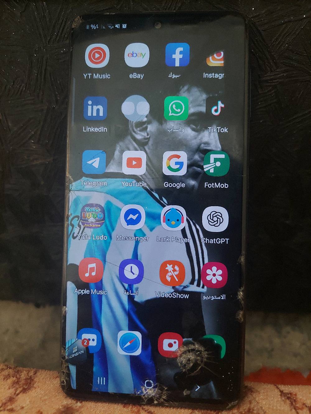 سامسونج M51 • ١٢٨ جيجا • شاشة مكسورة