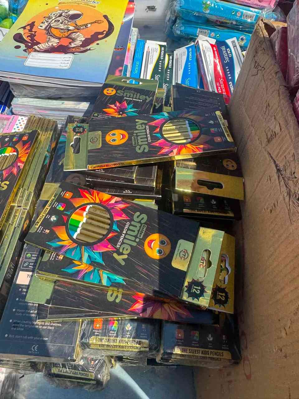 دفتر ابو ال100الاصلي ب500دينار 
دفتر ابو ال60///3دفاتر بلف دينار 
12قلم رصاص اصلي ب750
سجل ابو ال100بلف دينار 
اصباغ خشبي بربع دينار 
10مقطات ومساحات بلف دينار

بلاش البلاش 

للتواصل ولاستفسار 
اتصال او واتساب ***********

جملة مفرد
