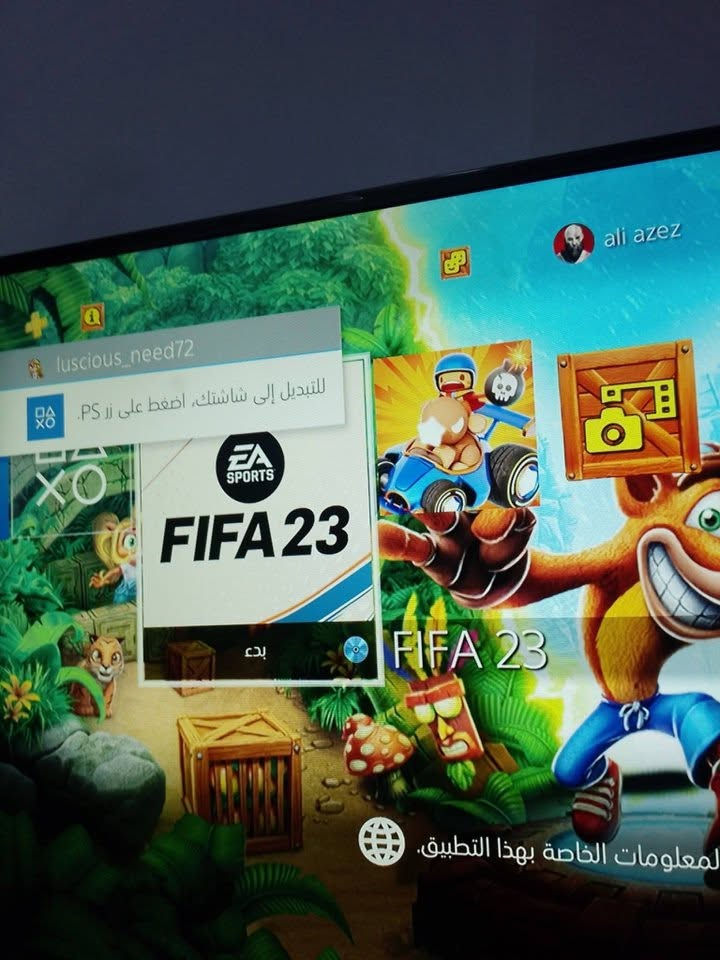 السلام عليكم بلي فور اونلاين جهاز نضيف استعمال جدا قليل يجي ويا جهاز 2جوستكين وكامل ملحقات نظام 13.04 راح ينزل تهكيره قريبا ويا قرصين هم قرص فيفا 23 و قرص لعبه ذا لاست اوف اس ماعدا الالعاب داخل جهاز وسعر راسلني واتساب ***********
