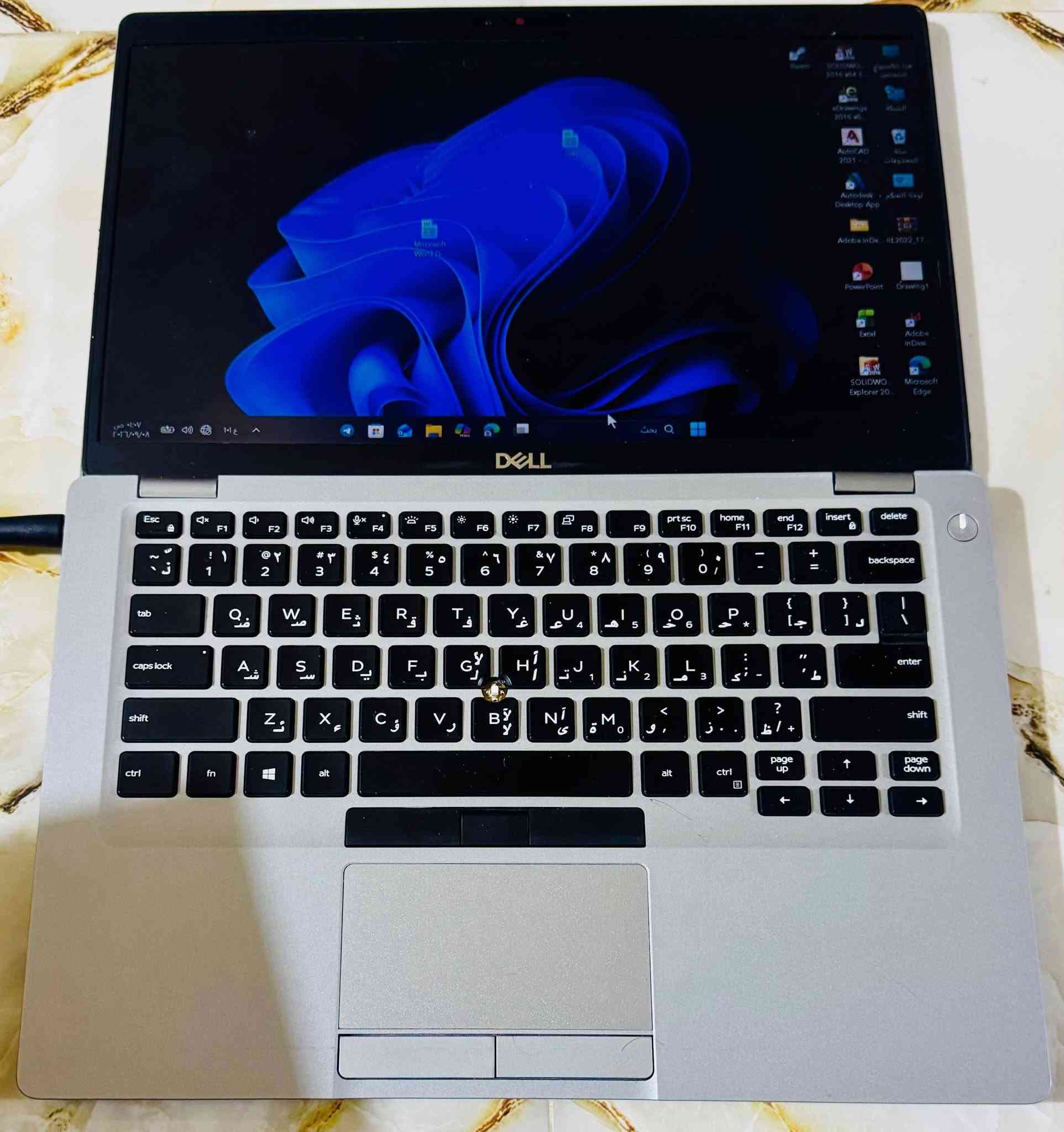 السلام عليكم 💻 لابتوب Dell ممتازة للبيع (تفتح 180 درجة)
لابتوب Dell Latitude 5411 نظيف للبيع، الشاشة مالته تقلب 180 درجة.
معالج قوي i5 فئة (i5-10400H) H مو العادي.
الذاكرة العشوائية (RAM): 16 جيجابايت
هارد SSD سريع 256 جيجا.
كرت الشاشة: Intel(R) UHD Graphics بحجم 8 جيجا ويا الرام
الجهاز بحالة ممتازة ونظيف جداً وجاهز للاستخدام الفوري.
والبرامج الهندسية.مع ملحقات نضيفه وجديده 
السعر 330 وبيه مجال 
***********

نص مكتوب في الصور:
- مدير المهام
- الأداء
- وحدة المعالجة المركزية GPU
- الذاكرة
- القرص - (C:)
- GPU 0
- Intel(R) UHD Graphics
- Copy
- V
- Video Decode V
- Video Processing V
- ذاكرة GPU المشتركة
- ٧,٨ غيغابايت
- ذاكرة GPU المشتركة ٧,٨ غيغابايت
- الاستخدام 1%
- ذاكرة GPU ٧,٨ غيغابايت
- درجة الحرارة غير قابل للتطبيق
- إصدار برنامج التشغيل: ٣١,٠.١٠١.٢١٣٧
- تاريخ برنامج التشغيل: ٢٨/٠٨/٢٠٢٠
- إصدار DirectX:
- (FL 12.1) IF
- الموقع الفعلي: PCI bus 0, device 2, function 0
- بحث
- ١:٥١ ص
- ٢٠٢٦/٠٩/٠٨
- 114
- الإعدادات العثور على إعداد النظام > حول Eng foad Eng.Foad.H@outlook.com الصفحة الرئيسية النظام والأجهزة Bluetooth الشبكة والإنترنت إضفاء طابع شخصي التطبيقات الحسابات اللغة والوقت الألعاب إمكانية الوصول الخصوصية والأمان Windows Update المعالج Intel(R) Core(TM) i5-10400H CPU @ 2.60GHz 2.59 GHz ذاكرة RAM المثبتة ١٦,٠ غيغابايت السرعة: ٢٩٣٣ MT/s بطاقة الرسومات 128 MB Intel(R) UHD Graphics مساحة التخزين 238 GB تم استخدام ١٣٣ GB من GB ۲۳۸ إعادة تسمية هذا الكمبيوتر نسخ ENG Latitude 5411 معلومات الجهاز اسم الجهاز المعالج Intel(R) Core(TM) i5-10400H CPU @ 2.60GHz (2.59 GHz) ذاكرة RAM المثبتة ١٦,٠ غيغابايت (١٥,٦ غيغابايت مستخدم) بطاقة الرسومات Intel(R) UHD Graphics (128) مساحة التخزين تم استخدام ١٣٣ GB من GB ۲۳۸ معرف الجهاز 3691482F-365C-49AF-84A6-75512E2F9D37 معرف المنتج 00330-80000-00000-AA393 نوع النظام نظام تشغيل بإصدار 64 بت ومعالج يستند إلى x64 Eng ٠١:٣٠ ص ٢٠٢٦/٠٩/٠٨ بحث
- مدير المهام الأداء وحدة المعالجة المركزية GPU 2.81 غيغاهرتز الذاكرة 4,5/15,6 غيغاهايت (29%) القرص 0 (C:) SSD (RAID) 0% GPU 0 Intel(R) UHD Graphics 0% غير قابل للتطبيق Intel(R) UHD Graphics Copy Video Processing Video Decode 7,8 غيغاهايت ذاكرة GPU المشتركة الاستخدام 0% ذاكرة GPU GPU 0 0,7/7,8 غيغاهايت درجة الحرارة غير قابل للتطبيق الموقع الفعلي PCI bus 0, device 2, function 0 إصدار DirectX 12 (FL 12.1) تاريخ برنامج التشغيل 2020/08/13 إصدار برنامج التشغيل 27.20.100.8476 ذاكرة GPU المشتركة 0,7/7,8 غيغاهايت 1:49 ص ٢٠٢٣/٩/٨ Hq بحث DELL