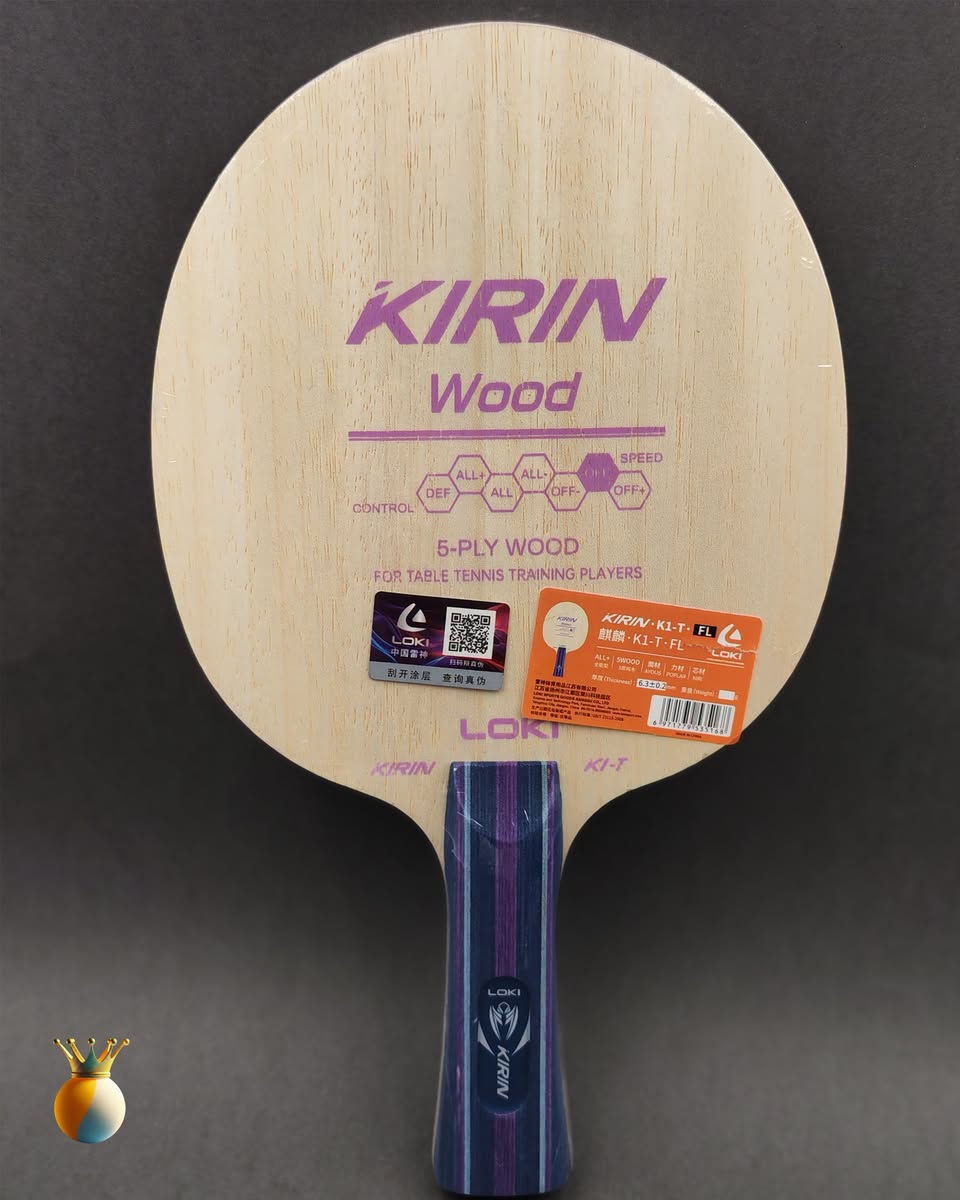 🏓 مضرب KIRIN K1 من LOKI 🏓
الاختيار المثالي للاعبين الباحثين عن التوازن بين التحكم والدوران والسرعة 💪
🔸 النوع: KIRIN K1-T FL
🔸 التركيب: 5 طبقات خشب طبيعي (5-Ply Wood)
🔸 المستوى: مناسب للتدريب واللاعبين المتوسطين
🔸 التحكم: عالي جدًا
🔸 السرعة: متوسطة إلى هجومية خفيفة
🔸 المقبض: مريح وثابت لثقة أكبر أثناء اللعب
يمنحك إحساس ثابت بالكرة وتحكم دقيق في كل ضربة 🎯
جاهز تضبط لعبك وتطور مهارتك؟ 🔥
( الــسعـر  10,000 ديـــنار فــقط )

#مملكة_كرة_الطاولة #learntabletennis #tabletennisdaily #tabletennis #كرة_المنضدة #كرة_الطاولة #pingpong #تحدي

نص مكتوب في الصور:
- KIRIN K1-T FL Ayous + Poplar + KIRI, with a finished thickness of 5.6mm. A classic 5-ply pure wood structure. The thick core provides solid power and a transparent feel, while the combination of Ayous and KIRI ensures focused power feedback and fast ball striking. Suitable for fast-attack playstyles. خشب الأيوس + الحور + الكيري، بسماكة نهائية 5.6 مم. هيكل خشبي كلاسيكي من خمس طبقات. يوفر اللب السميك قوةً صلبةً وإحساسًا شفافًا، بينما يضمن مزيج خشب الأيوس والكيري استجابةً مركزةً للقوة وضربات سريعة للكرة. مناسب لأساْليب اللعب الهجومية السريعة. OFF+ | 5WOOD | AYOUS | POPLAR | KIRI (Thickness): 6.3+-0.2 mm