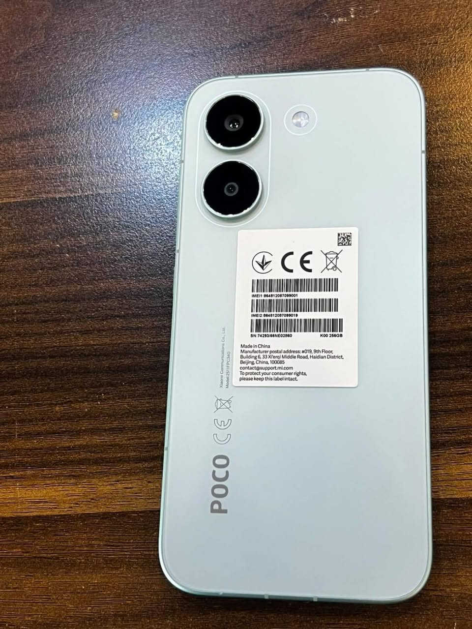 :
📱 POCO X8 Pro — 256GB
✨ جهاز نظيف وحالة ممتازة جداً
💾 ذاكرة 256GB
📸 كاميرتين خلفية + فلاش
🎨 اللون: سمائي / فاتح
🔋 البطارية بحالة ممتازة
📦 كامل ملحقاته
🛡️ ويّا كفر حماية
✅ الجهاز نظيف وما بيه مشاكل
✅ جاهز للاستخدام مباشرة
💰 السعر: 
📍 المكان: النجف الاشرف
📩  مراسلة خاص. ***********
