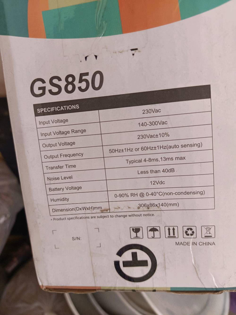 UPS DATCO GS850 يو بي اس للبيع 
 850VA حجم
كارتونه موجوده
يحتاج استبدال بطاريه