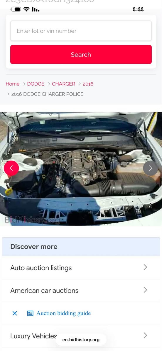 جارجر بوليسي 5700 v8. اصل 2016
رقم بغداد الجديد سنوية ب اسمي تحويل ثاني يوم هزة جديدة
السيارة عليها منضومة غاز وتانكي100لتر 
مصبوغة عام تغيير لون اخضر غير محدد مابيها دواخل ولاكص 
كير تعليك 1000 تو ويل بوليسي
منضومة بانزين جديدة 
ومنضومة تبريد جديدة 
باتري جديد 
السيارة بيهة ملاحضات بسيطة السعر125وبيها مجال شي بسيط حك الجية
***********

