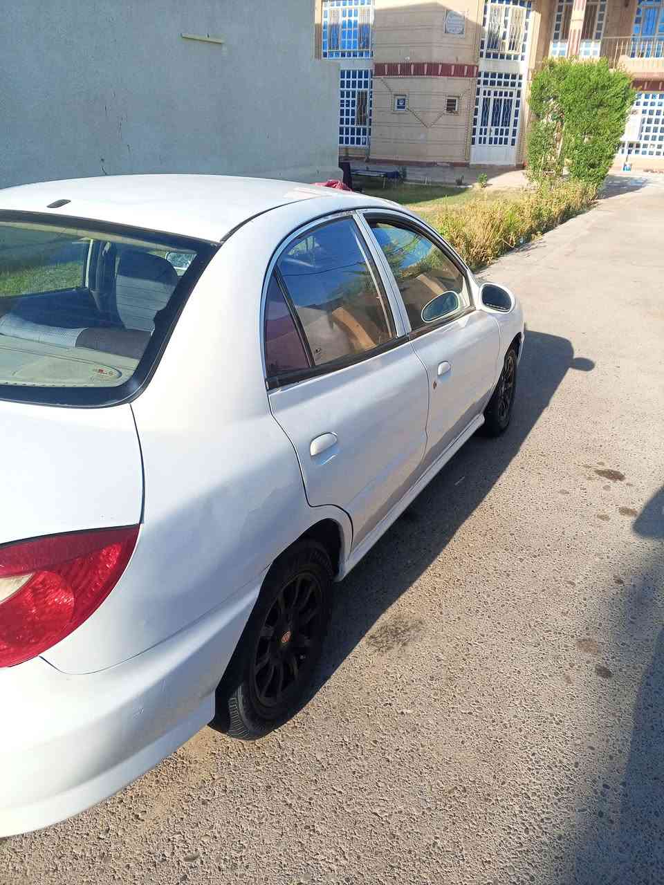مرحباً شباب عندي كيا ريو موديل 2000 رقم بغداد دولي اسمي تبريد ثلج مكينه بيه شويه بخار  صدر جديد تخم تاير جديد صبغ عام مكان سياره بل تاجي سعر 38 ***********
