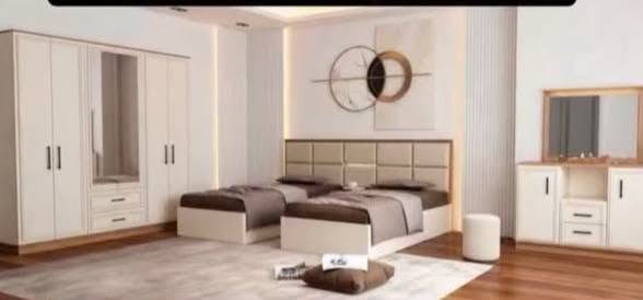 من رخصت مدير لكروب سلام عليكم يوجد لدينا اثاث مفردات سرير نفر خزان وثابت +درور+ميز تواليت+ مرايا قيافه + كنتور ٢ باب و٦ باب طابوريه سرير نفرين لاتصال ***********واتساب ملاحظه لمفردات تجي بل كارتون نقل شد مجاني

نص مكتوب في الصور:
- مرآة القيافة أناقة تعكس ذوقك قياس 170 × 35 سم تصميم أنيق يعكس جمال كل زاوية جودة عالية من مواد متينة مقاس مثالي يناسب جميع المساحات انعكاس واضح لرؤية أدق تفاصيلك أضف لمسة من الأناقة لغرفتك الآن أفضل الاختيارات ضمان الجودة تغليف آمن توصيل سريع