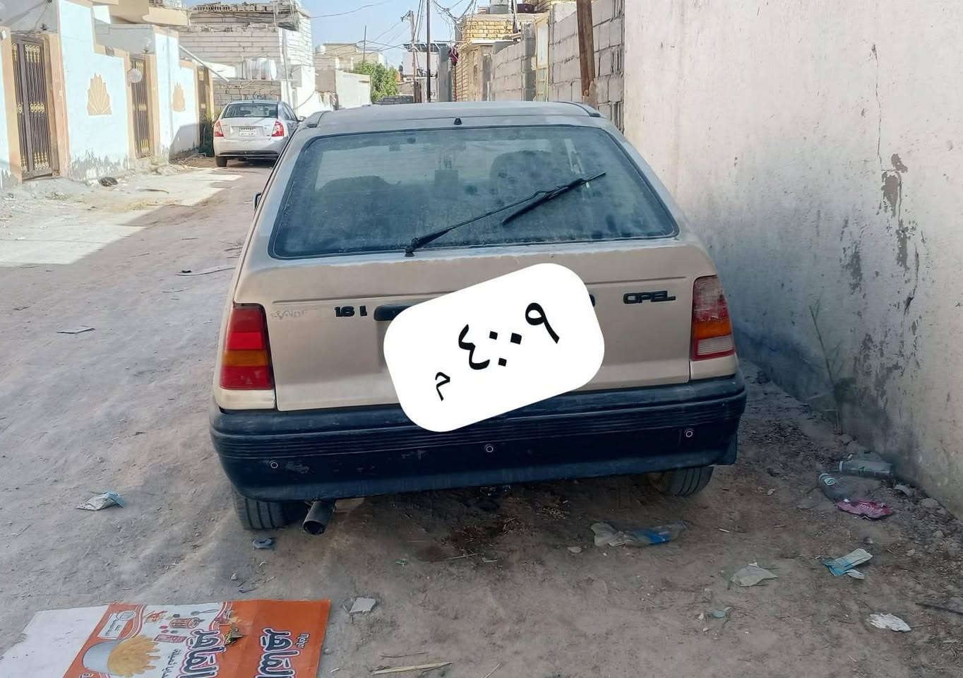 اوبل كاديت موديل 93
سياره بيهه بخار 
حداديه خير من الله 
باتري جديد 
مكلف بنشر الاستفسار ***********

نص مكتوب في الصور:
- ٤:١٠ م
- ٠٩:٤٠ م