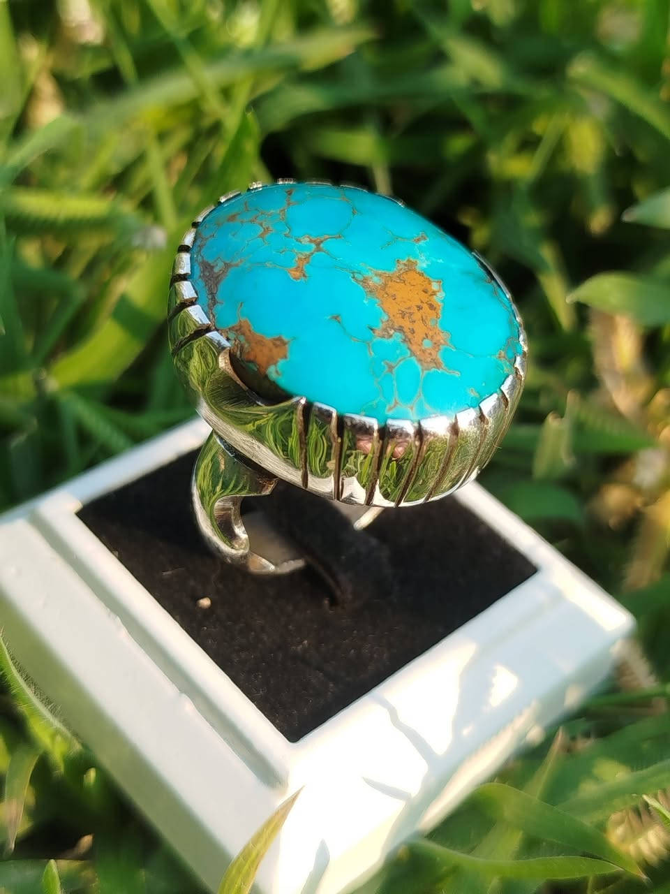 💐🌲تحفه فنيه من الفيروزي الرضوي النشابوري الازرق 🌺
🌿حجم كبير جميل جدا 🏵️
🏵️الاصلي شرط الفحص اصلي 🌹 
🌷من أعمالي صياغة يدوية ثقيلة 🌺 
التواصل على الخاص او رقم الهاتف ***********
العنوان البصرة القرنة الشرش
