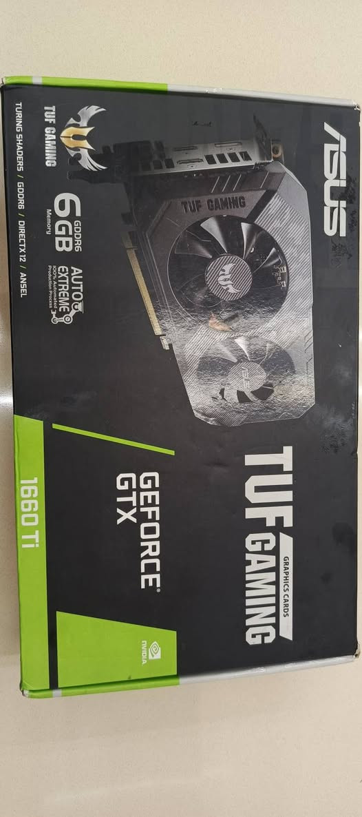 تجميعة جديدة غير مستخدمة
M. B b550
Cpu R5 3600x
Ram 32 gb 3200 ( 2*16 ) rgb
Gpu 1660 ti asus tuf
M. 2 512 gb
Cooler deepcool 2 fan
Case deepcool ch 160 2 fab
Power supply 600 w
الحاسبة جديدة بالكامل فقط الكارت مستخدم
العنوان بغداد الطوبجي
***********
