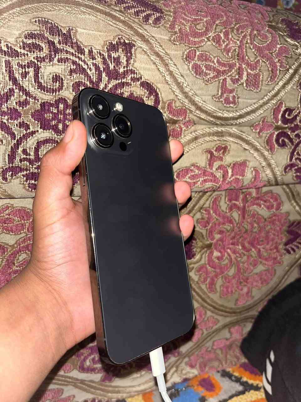 ايفون١٣برو ماكس
ذاكره٢٥٦
لون اسود 
نموذجZP/A
البطاريه٧٦بلاديه
_______________________________________
ملاحظة ⚠️
١-مستبدل فقط شاشه نوعيه جيدة فيس ايدي متوقف ٢-بدون ملحقات
_______________________________________
سعره ٤٧٥وبي مجال
مكاني نجف حي الوفاء قرب مدرسةدارك
رقم***********
فقط وتساب ❤️

نص مكتوب في الصور:
- NordVPN Browse with better online protection SAVE UP TO 70% Fast, secure VPN with threat protection and global servers. Get N جهات ا... يمكنك هـ الاتصال الـ 3uTools iDevice Verification Report www.3u.com Test Item Ex-factory Value Read Value Test Result Device Model iPhone 13 Pro Max iPhone 13 Pro Max Normal Device Color Front Black, Rear Graphite Front Black, Rear Graphite Normal Hard Disk Capacity 256GB 256GB Toshiba TLC Normal Sales Model MLLA3 MLLA3 Normal Sales Area ZP/A ZP/A Normal Model Number A2643 A2643 Normal Bluetooth Address F4:65:A6:F3:0D:39 F4:65:A6:F3:0D:39 Normal Cellular Address F4:65:A6:EE:51:E8 F4:65:A6:EE:51:E8 Normal Wi-Fi Address F4:65:A6:F2:DF:3F F4:65:A6:F2:DF:3F Normal Serial Number HTP******4WQR HTP******4WQR Normal Mainboard Serial No. F3Y13632KQM0XDK8 2021-09-01 F3Y13632KQM0XDK8 2021-09-01 Normal Battery Serial Number F5D13162R4W13X989 2021-07-31 F5D13162R4W13X989 2021-07-31 Normal Rear Camera DN81321DT2NQ1NMCJ 2021-08-02 DN81321DT2NQ1NMCJ 2021-08-02 Normal Front Camera DNM13053YCRQ7H568 2021-07-23 DNM13053YCRQ7H568 2021-07-23 Normal Screen Serial Number ... User decision needed How to judge? Testing Score 97 Production Date 2021/09/01 (36th Week) Warranty Date Inquiring... Apple ID Lock On iOS Version 26.6.1 (23G83) Activated Yes Jailbroken No Battery Life 76% (Replacement is advised) Charge Times 1669 Times Wi-Fi Module Low Temp Wi-Fi Report Date: 2026-10-03 Carrier Status Domestic SIM card needed Verify Serial Number Yes Verify UDID Yes Verification completed, no abnormalities found Hide serial number Watermarks Screenshot Close
- Testing Score 97
- Production Date 2021/09/01 (36th Week )
- iOS Version 26.6.1 (23G83)
- Battery Life 76% (Replacement is advised)
- Carrier Status Domestic SIM card needed
- Report Date: 2026-10-03
- Verification completed, no abnormalities found
- Warranty Date Online Query
- Activated Yes
- Charge Times 1669 Times
- Verify Serial Number Yes
- Jailbroken No
- Wi-Fi Module Low Temp Wi-Fi
- Verify UDID Yes
- Watermarks
- Screenshot
- Close