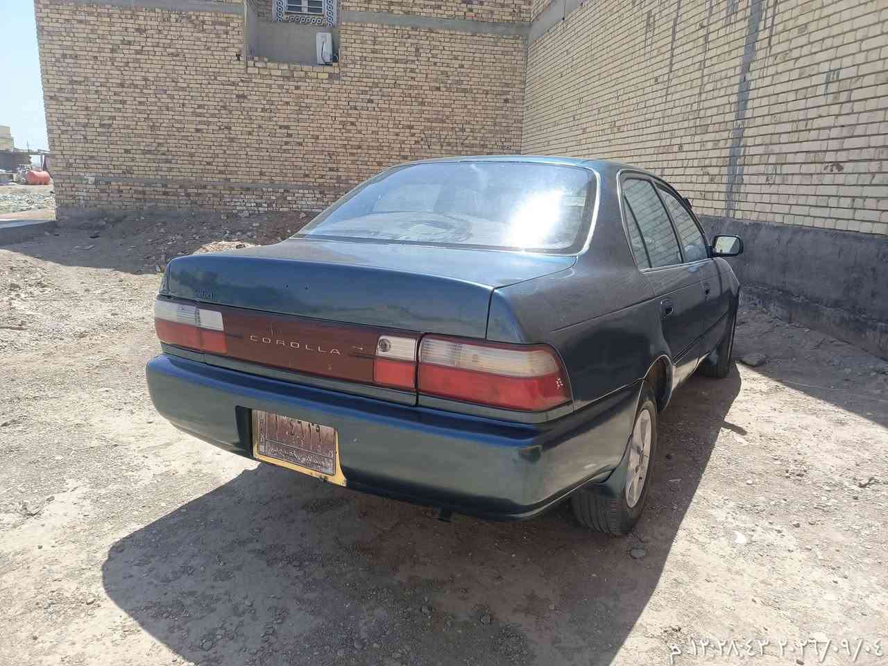 كورلا 95 جاهزة من كلشي تبريد حداديه كهربائية تخم تاير بسمي للبيع 50 وبيه مجال رقم ميسان ***********

