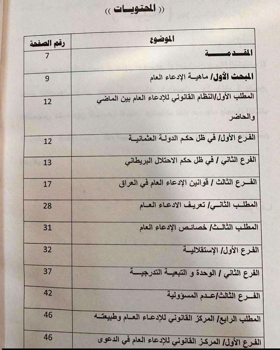 شرح قانون الادعاء العام
للطلب والاستفسار مراسلة الصفحة خاص او مراسلة واتس اب ***********
