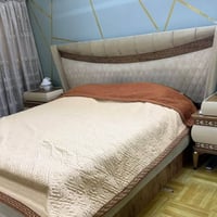 غرفه مزدوجه عدد القطع10 سرير واسع مريح وتخزين ممتاز مع 2 كومدي كنتور و...