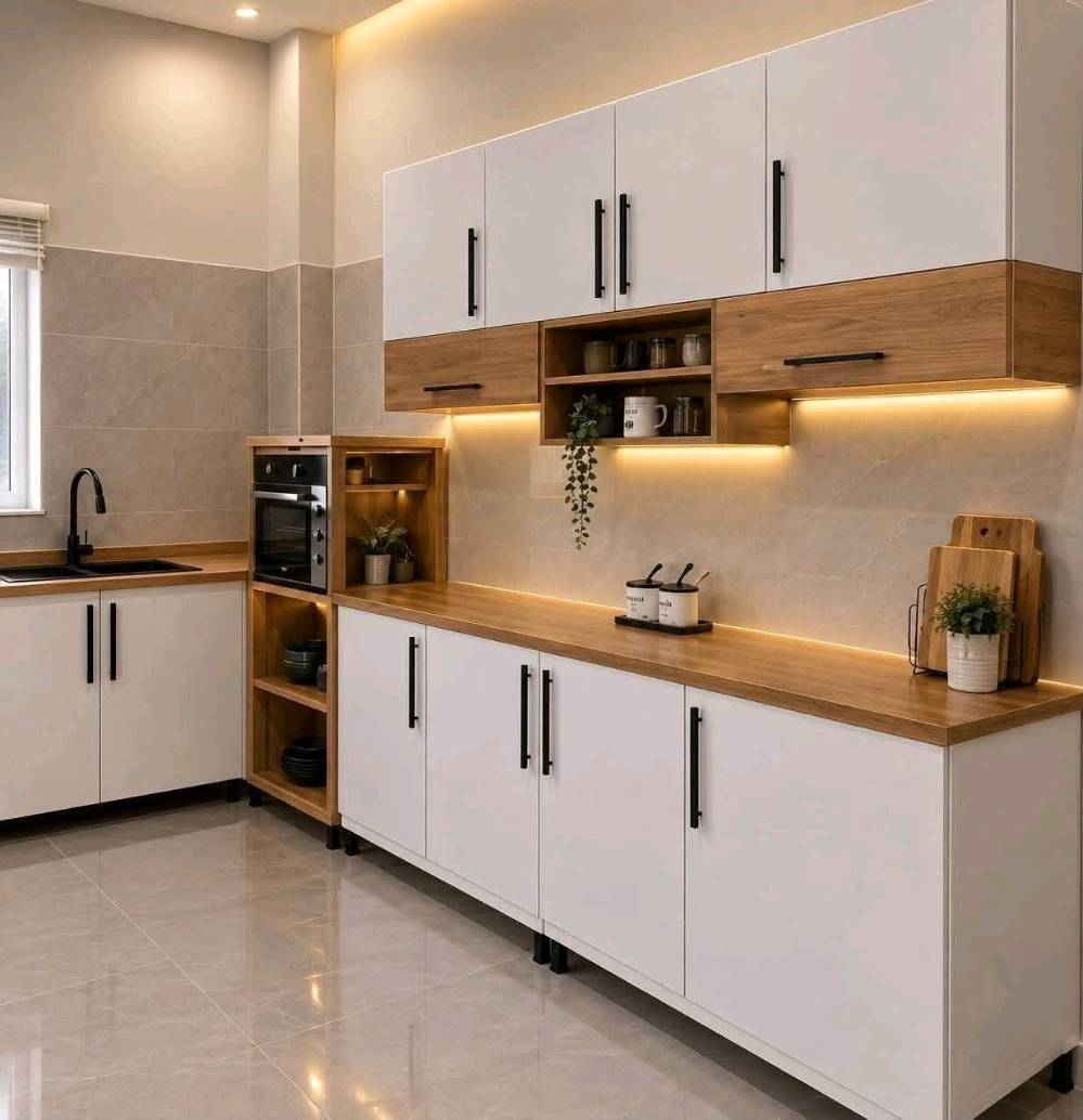 مطابخ راقية • خشب HDF MDF • ضمان ٥ سنوات