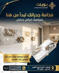 سيراميك إيراني • جداري • 30×60سم