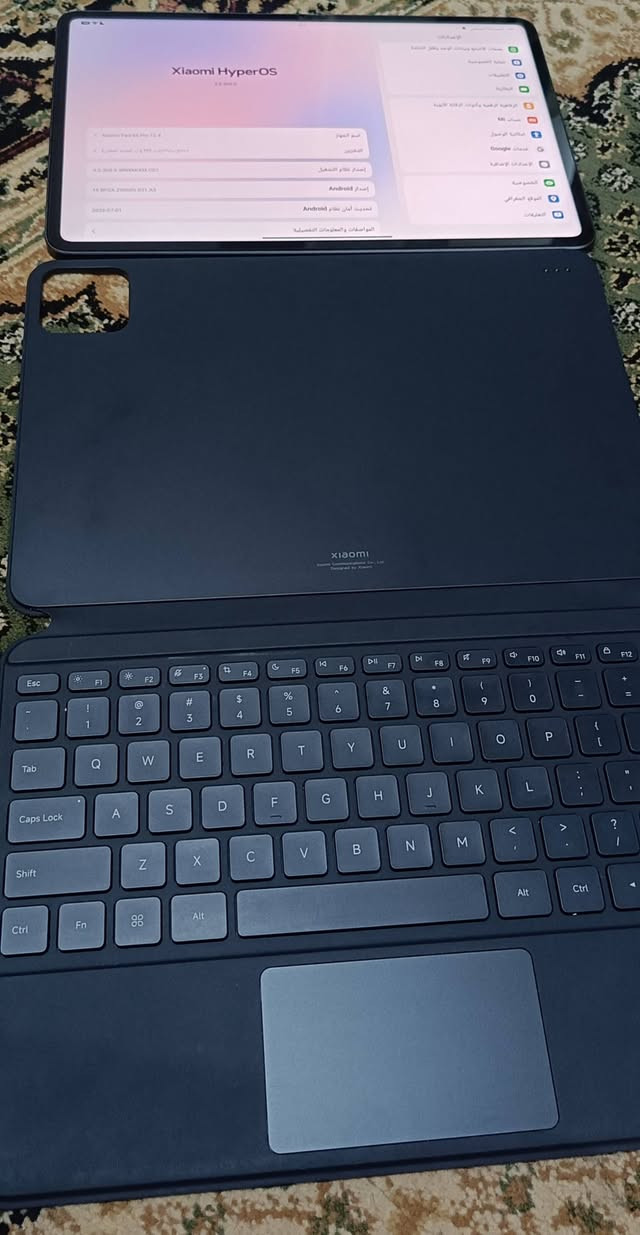 ‏Mi pad 6s pro
‏باد غني عن التعريف مواصفاته ::
‏الذاكرة الداخلية: 512GB
‏الشاشة: 12.4 بوصة 3K بمعدل تحديث 144Hz
‏المعالج: Snapdragon 8 Gen 2
‏البطارية: 10000mAh
‏الكاميرا الخلفية: 50MP
‏الكاميرا الأمامية: 32MP
‏نظام صوت 6 سماعات ستريو مع Dolby Atmos
‏يدعم القلم والكيبورد الأصلي.
‏الايباد نضافة أكثر من 95% ما مفتوح نهائيا 
‏ملحقات الجهاز : شاحن 120w + كيبورد الاصلي شتريته من شاومي ب 120 الف 
‏مكان الناصرية / الاسكان الصناعي 
‏سعره 550 وبي مجال 
‏للتواصل//***********
‏او مراسلة وتساب
‏
