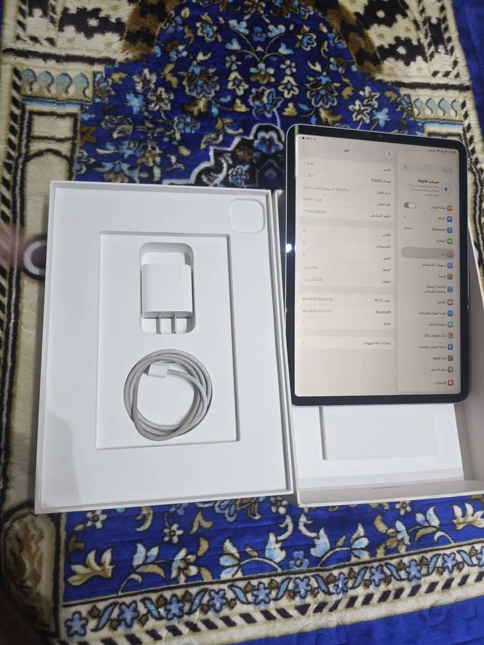 السلام عليكم ايباد 11 برو m2جيل 4 كامل ملحقات كله اصلي ذاكره 256 جهاز مفتوح صيانه شحن مالته بطاريه 88 نضافه99 سعره 700 بي مجال مكاني
بغداد مدينه الصدر
***********
