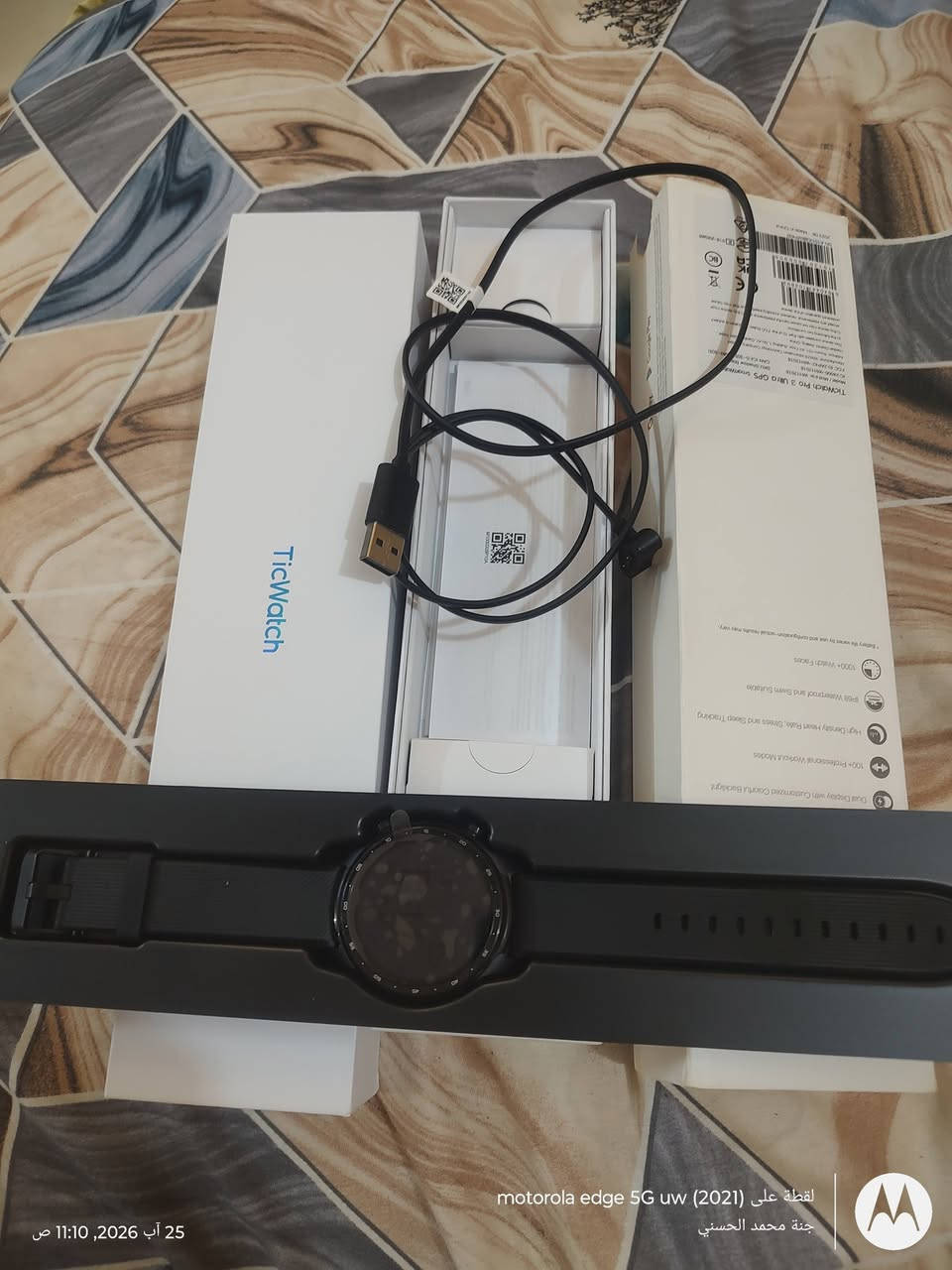 من رخصة الادمن ساعة ticwatch 3pro ultra gps للبيع مستخدم نظيف استخدام أيام مع كافة ملحقاتها السعر 100 الف وبالامكان المراوس *********** واتس اب واني بالخدمة
