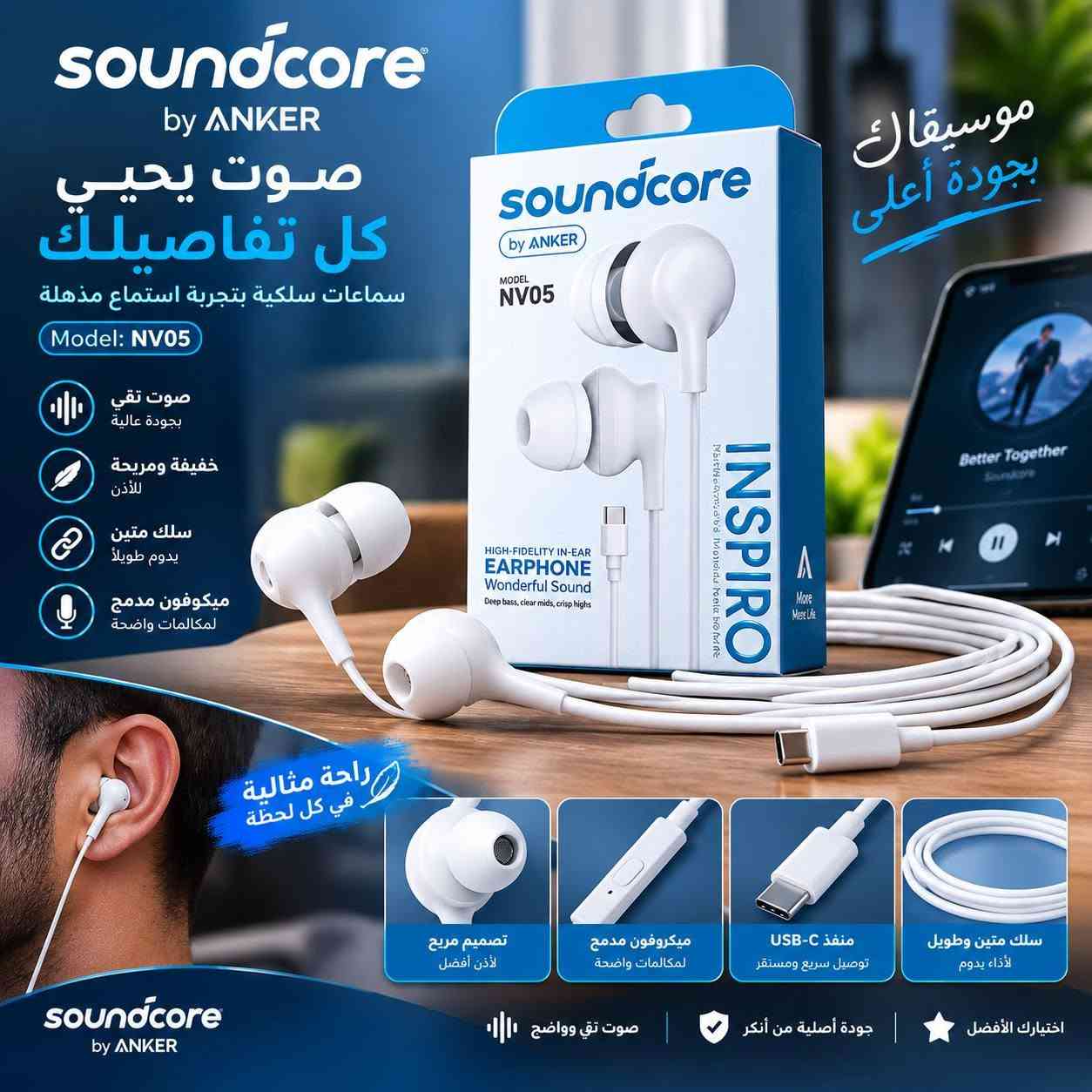 تصفية  بضاعة الكترونيات مشكل  اي قطعة تعجبك ب(5).الف 
للطلب وللاستفسار ***********
(يوجد توصيل لكل العراق 5 الف فقط)

نص مكتوب في الصور:
- ANC
- Active Noise
- Cancellation
- Bluetooth
- 5.3
- 30 Hours
- Playtime
- N-P9max. تجربة صوتية تفوق الخيال. متوفرة الآن لدى الموزعين المعتميدين.
- مصباح مكعب بإضاءة ثلاثية الألوان
- لمسة جمالية .. تضيء أجواءك
- أبيض بارد
- أبيض دافئ
- أصفر دافئ
- 110mm
- THE KINFolk HOME
- تصميم أنيق
- يضيف لمسة جمالية لكل مكان
- ثلاثة ألوان للإضاءة
- أبيض بارد - أبيض دافئ
- يعمل عبر USB
- سهولة في التوصيل
- والاستخدام
- حجم مثالي
- 11 × 11 سم
- (110 مم)
- مناسب لجميع الأماكن
- غرفة النوم - المكتب
- الصالون - المكاتب
- مكواة فرد الشعر لشعر ناعم ولامع HAIR STRAIGHTENER ION NAIR-PERMING APPLIANCE تنعيم الشعر وتقليل التجعد تسخين سريع وبشكل متساوي تصميم آمن وسهل الاستخدام خفيفة الوزن ومناسبة للسفر اختيارك الأمثل لشعر أجمل ألواح سيراميك ناعمة توزيع متساوي للحرارة تصميم مريح للاستخدام بسهولة جودة عالية وتحمل طويل سلك كهرباء قوي بمقبس مريح HM-618
- محول سماعة من آيفون إلى 3.5 ملم استمتع بسماع موسيقاك بكل سهولة جودة صوت نقية بدون تشويش تصميم متين عمر طويل صغير الحجم وسهل الحمل متوافق مع جميع أجهزة آيفون حل مثالي لجميع احتياجاتك iPhone iPad iPod موصل لايتنينغ قوي مدخل سماعة 3.5 ملم منفذ شحن آيفون Better Together Luke Combs
- soundcore by ANKER صوت يحيي كل تفاصيلك سماعات سلكية بتجربة استماع مذهلة Model: NV05 صوت نقي بجودة عالية خفيفة ومريحة للأذن سلك متين يدوم طويلاً ميكروفون مدمج لمكالمات واضحة موسيقاك بجودة أعلى راحة مثالية في كل لحظة تصميم مريح لأذن أفضل ميكروفون مدمج لمكالمات واضحة منفذ USB-C توصيل سريع ومستقر سلك متين وطويل لأداء يدوم soundcore by ANKER صوت نقي وواضح جودة أصلية من أنكر اختيارك الأفضل
- شاحن سريع بقوة 120 واط 120W Power Adapter Suit شحن أسرع .. لحياة أسهل 120W شحن فائق السرعة Super Fast Charging حماية ذكية من زيادة التيار Intelligent Protection منفذ Type-C مع كابل C Type-C Cable Included تصميم مدمج وسهل الحمل Compact Design شحن سريع لجميع أجهزتك أجهزة لابتوب Laptops سماعات بلوتوث Earbuds أجهزة لوحية Tablets هواتف ذكية Smartphones 120W Fast Charging Type-C Cable Included منفذ USB شحن سريع 120W
- فواحة عطور
- كابل شحن سريع ومتين يدوم طويلاً الأفضل لشحن أجهزتك ونقل البيانات بأمان شحن سريع Fast Charging آمن ومستقر Safe & Stable سلك قوي ومتين Durable Cable 1.0 متر 1000MM Length وصلة Type-C متوافقة مع معظم الأجهزة موصل عالي الجودة نقل بيانات سريع سلك نايلون مضفر مقاوم للتلف والقطع رباط لتنظيم الكابل سهولة في التخزين 3A 1000MM Fast Charging اختيارك الذكي لشحن أسرع