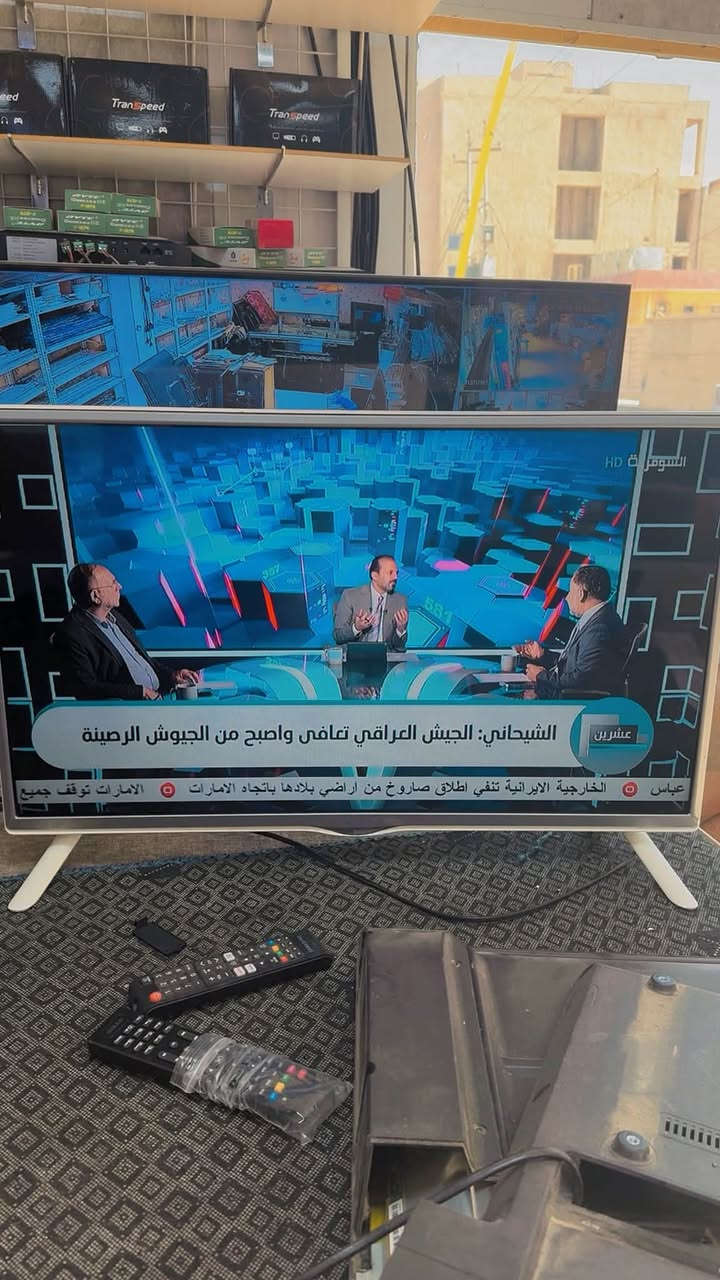 شاشة LG حجم 32 للبيع شاشه بدون نت بيها ستلايت داخلي 
قويه جدا للكامرت وايضا لستلايت مع ضمان 6 اشهر بالجهاز العنوان الرمادي شارع الخطاطين ورشة ابو عمار الهندسية  *********** —-***********

