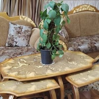 تخم ملكي نضيف ٤ كوشات ١٠مقاعد ٤متحركة طبلة كبيره و٤ صغيره المكان بغداد...