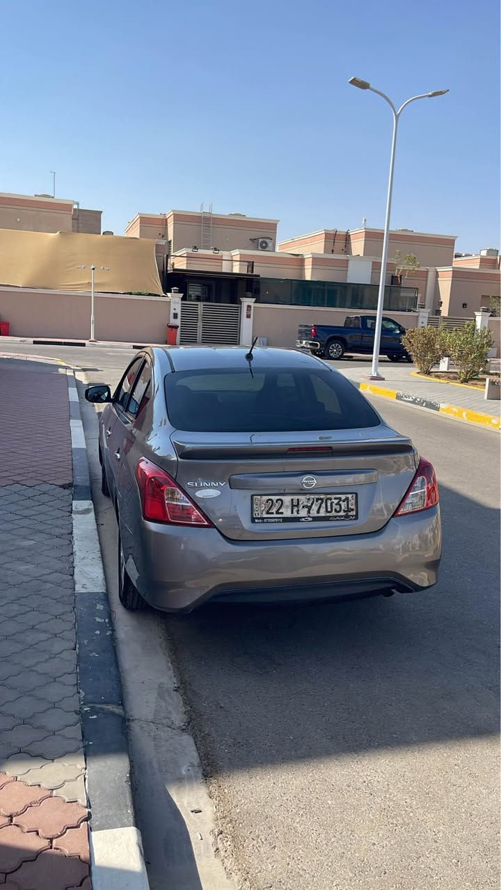 نيسان صني خليجي نوع مصري
موديل ٢٠٢٢
رقم اربيل الجديد
ماشيه ٨١ الف 
جام كهرباء 
مكان السياره بصره مدينة النرجس السكنيه
صبغ ٣ قطع اماميه جاملغات ثنين وبنيد 
مستعجل ع البيع وماكو هجي سعر بهجي موديل 
                         ( 84 ورقه )
للتواصل الاتصال *********** البصرة, العراق
